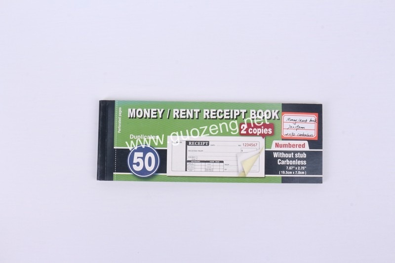 MONEY/RENT RECEIPT BOOK