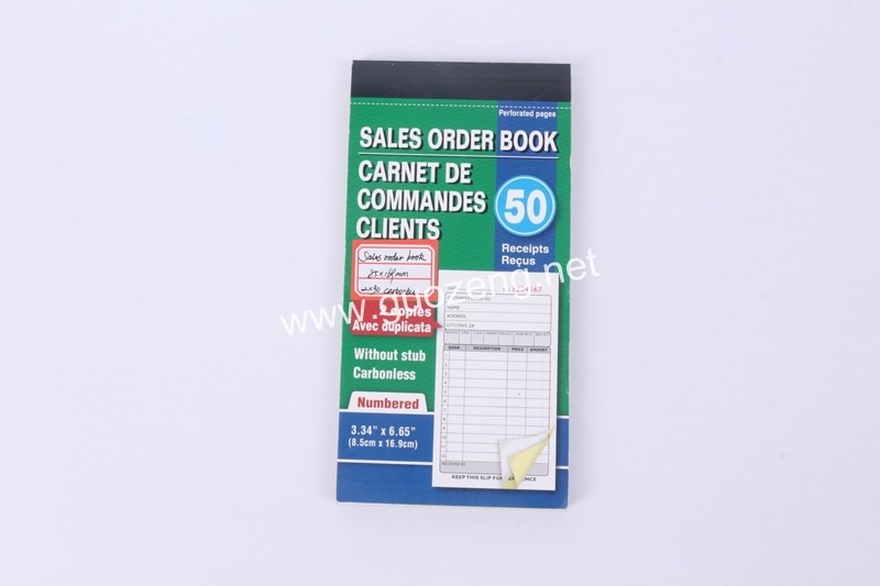 SALES ORDER BOOK